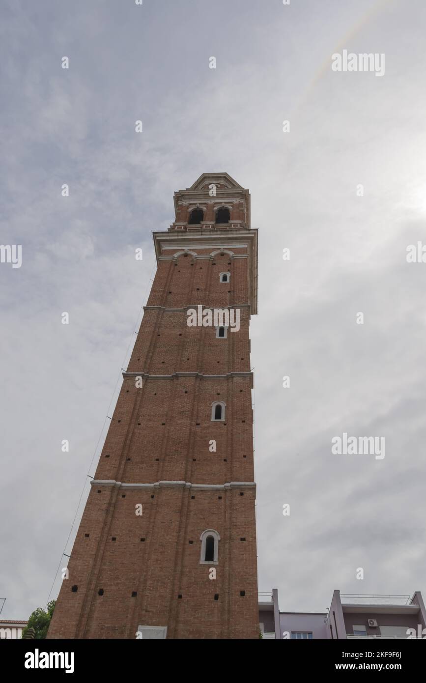 rovigo torre campanaria chiesa della beata vergine del soccorso Stock Photo