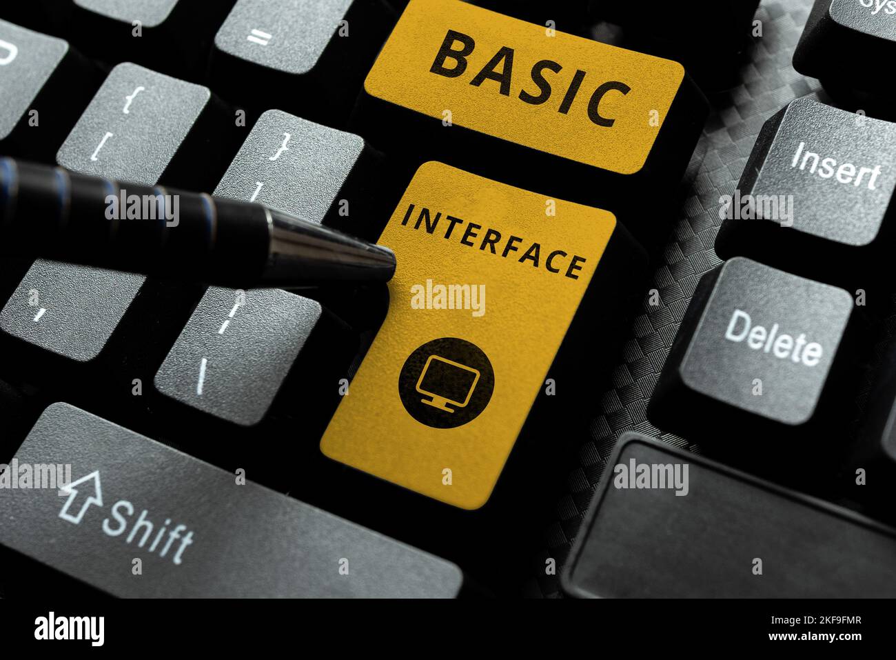 Conceptual display Basic Interface. Business overview boundary across ...