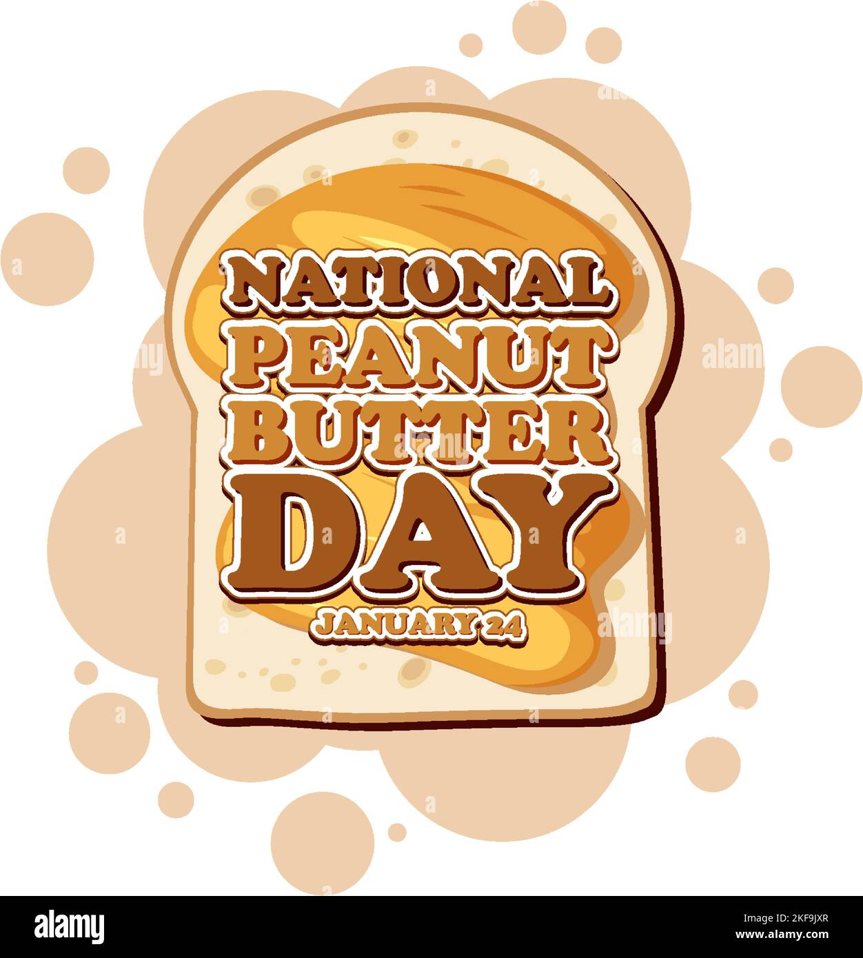 National Peanut Butter Day Banner Design illustration Stock Vector