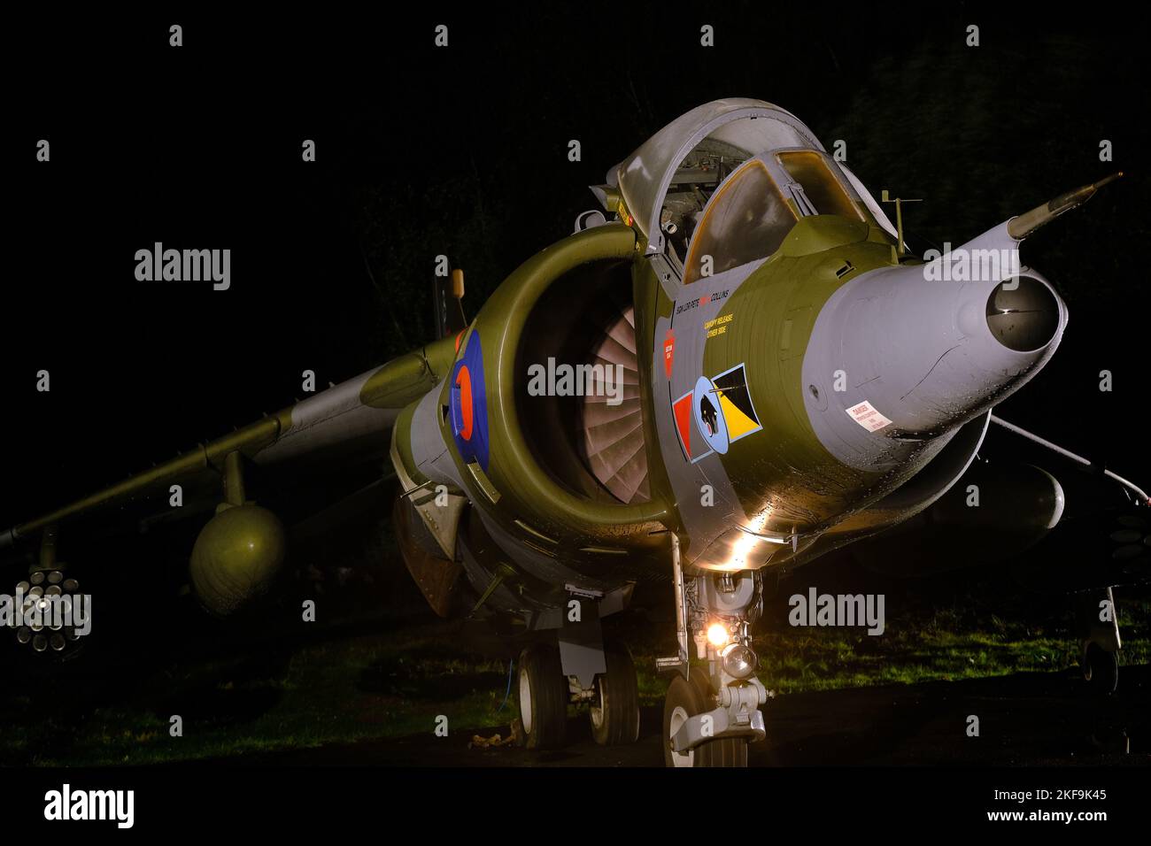 The Hawker Siddeley Harrier is a British military aircraft. This is a GR3. Stock Photo