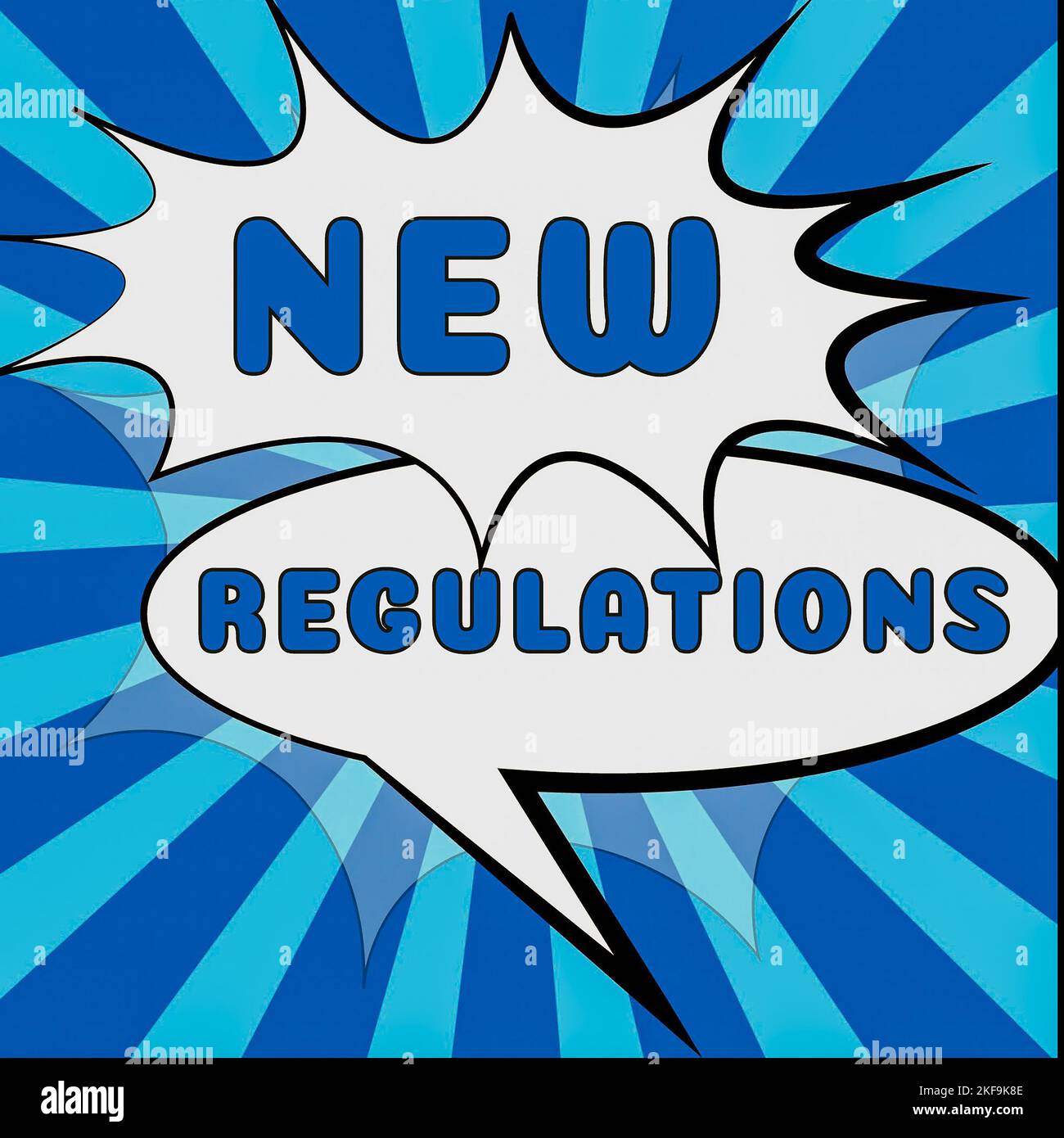 Writing displaying text New Regulations. Word for latest established