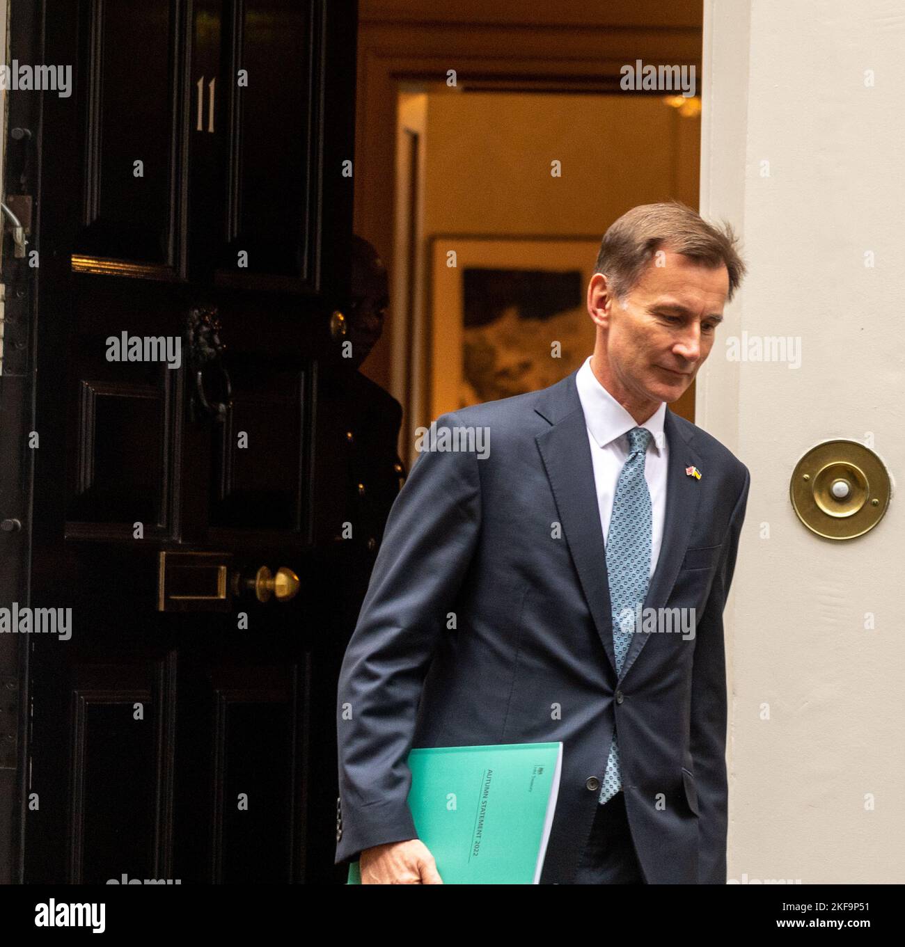 London, UK. 17th Nov, 2022. Jeremy Hunt, Chancellor of the Exchequer ...