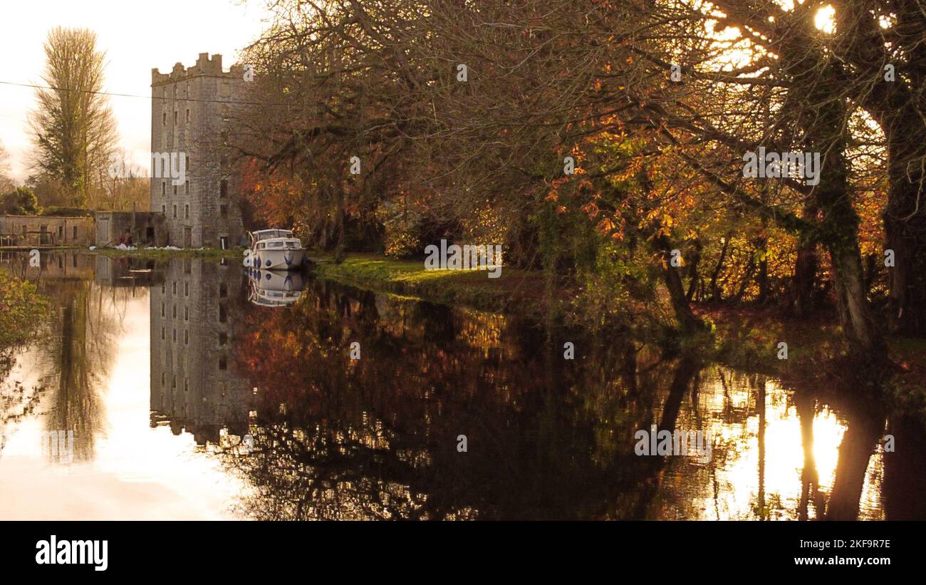 A geaneral view of Levitstown Mill on The Grand Canal ay Levitstown in Co Kildare. Picture date: Thursday November 17, 2022. Stock Photo