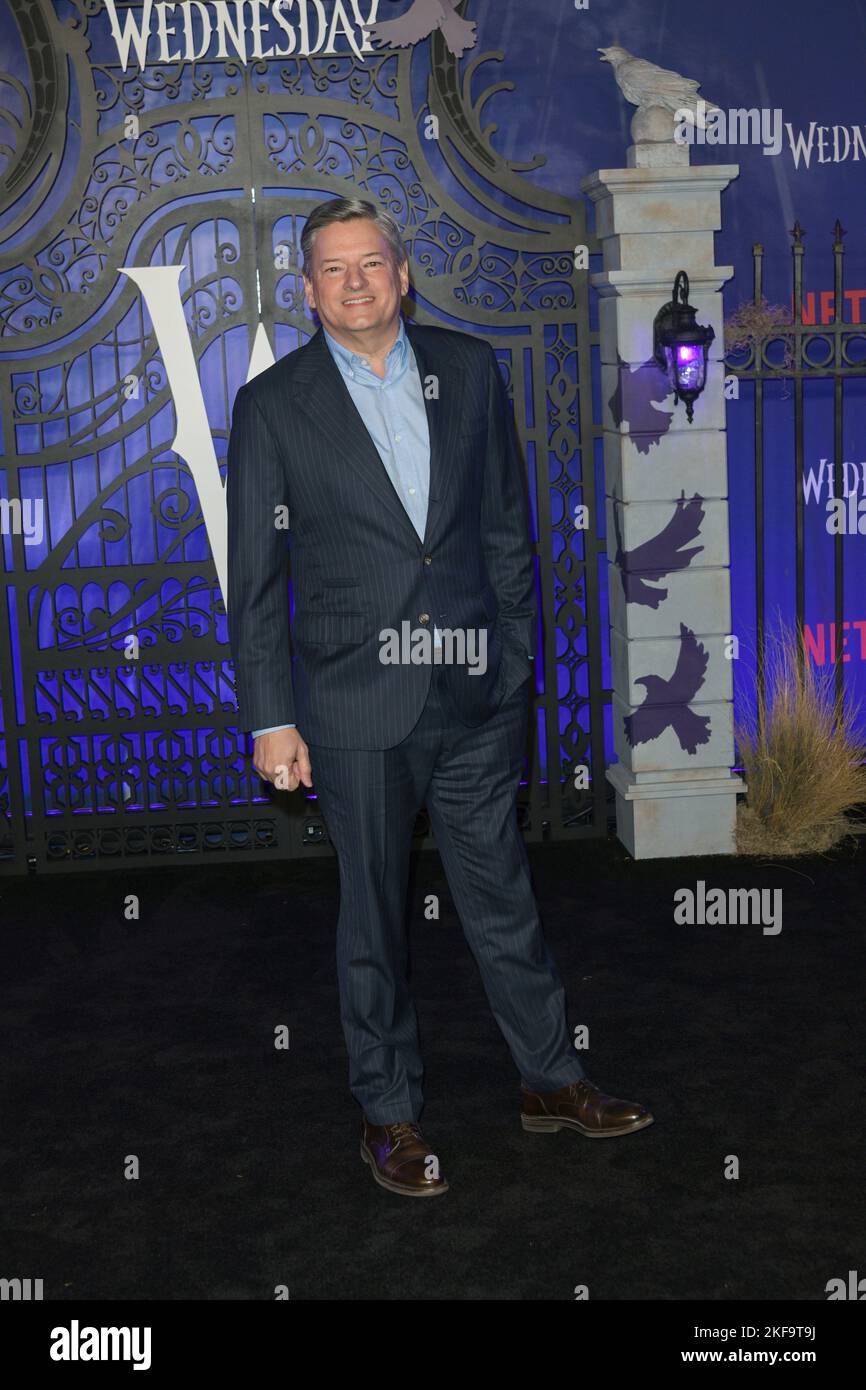 Los Angeles Premiere Of Netflix`s `Wednesday` TV Show. -PICTURED: Ted ...