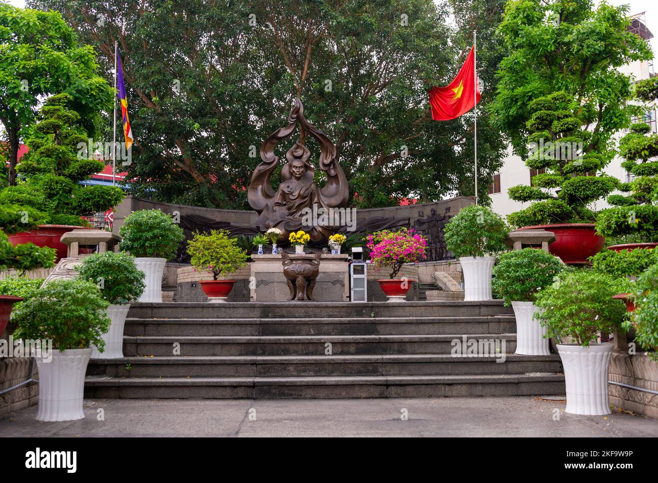 The Venerable Thích Quảng Đức Monument, Ho Chi Minh City, Vietnam Stock Photo