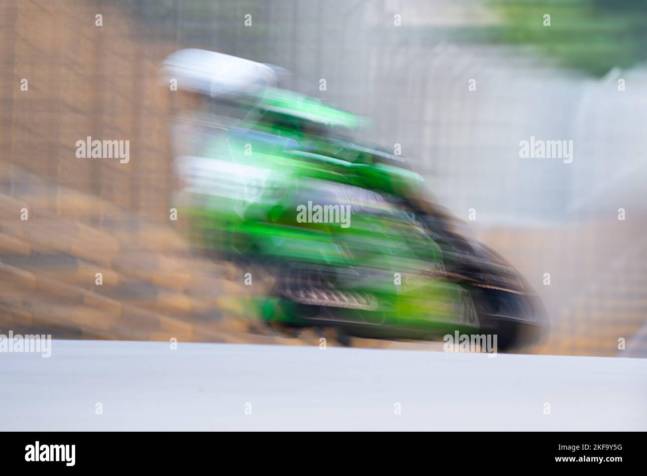 Macao, China. 17th Nov, 2022. A rider competes during the 54th Macao Motorcycle Grand Prix free practice at the 69th Macao Grand Prix in Macao, south China, Nov. 17, 2022. Credit: Cheong Kam Ka/Xinhua/Alamy Live News Stock Photo