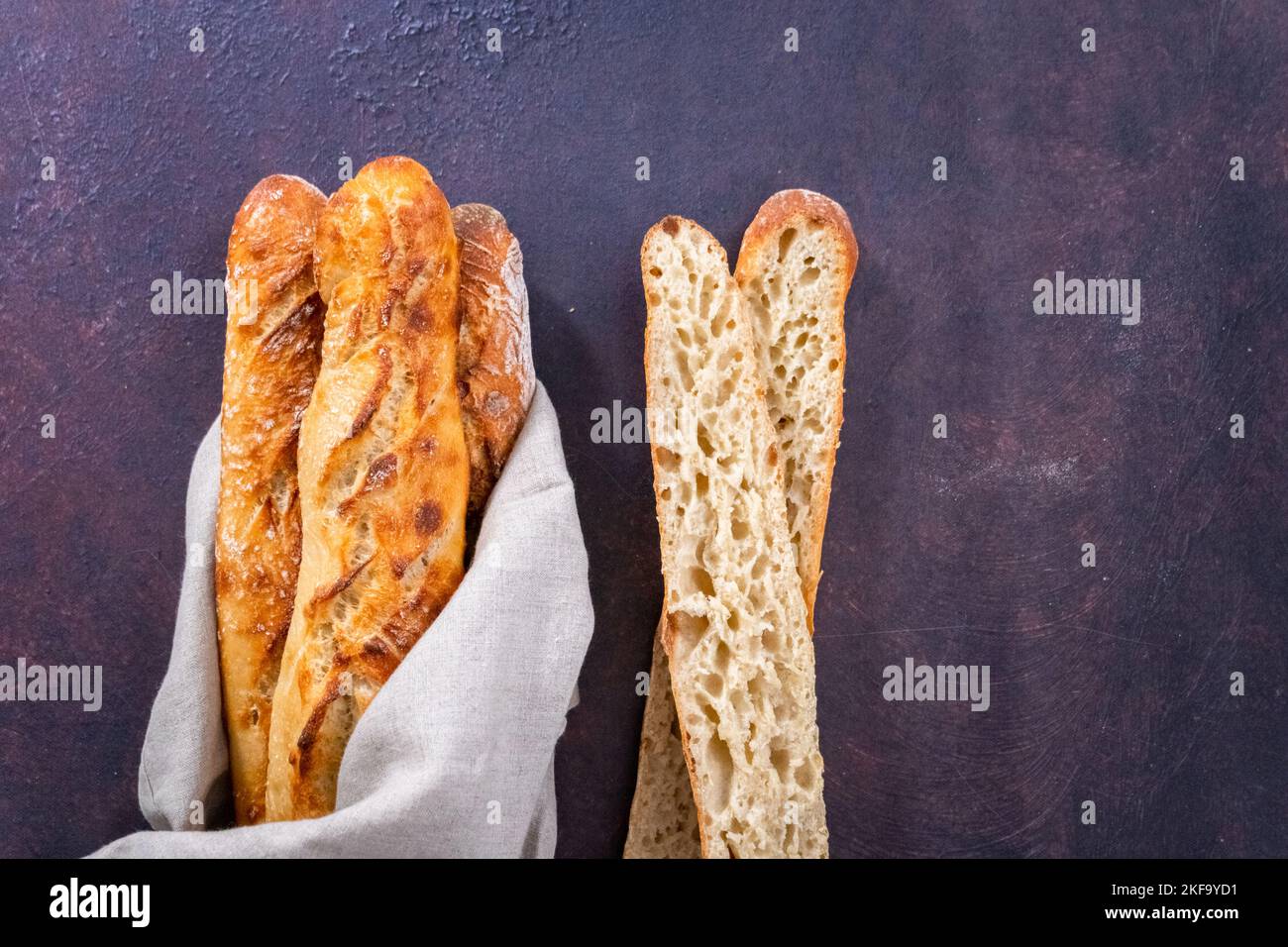 French Baguette bread Stock Photo - Alamy