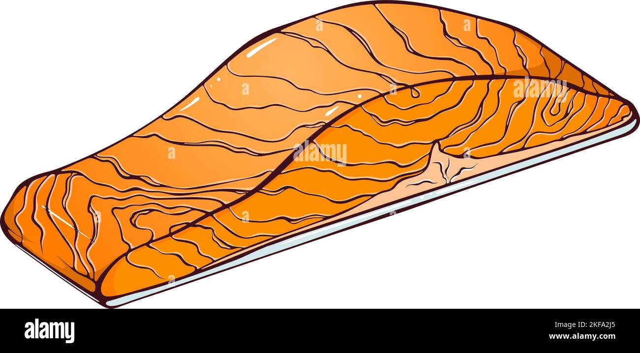 Salmon fillet color Stock Vector Image & Art Alamy