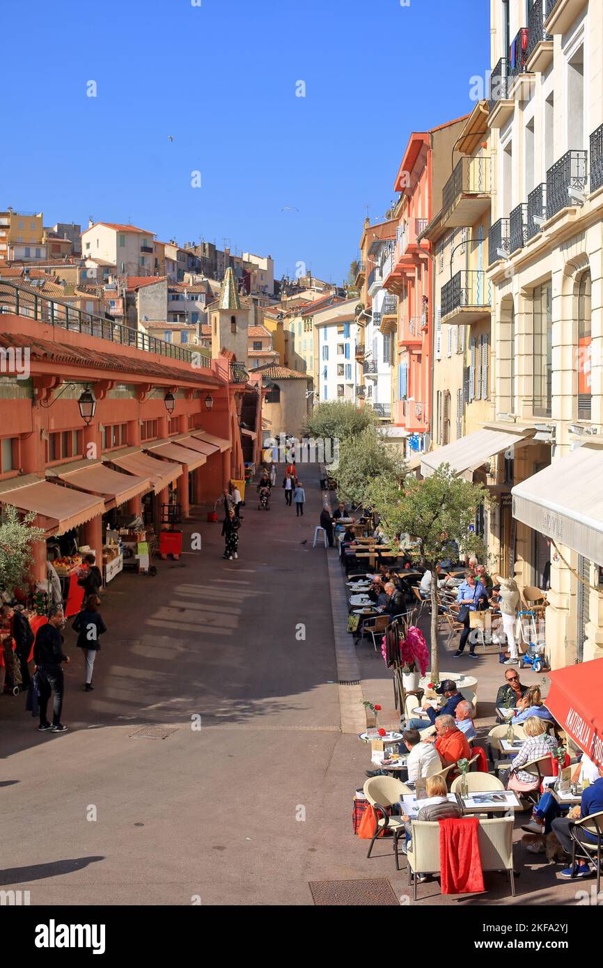 Marche Forville, Cannes, Cote d'Azur, Alpes Maritimes, 06, PACA Stock Photo