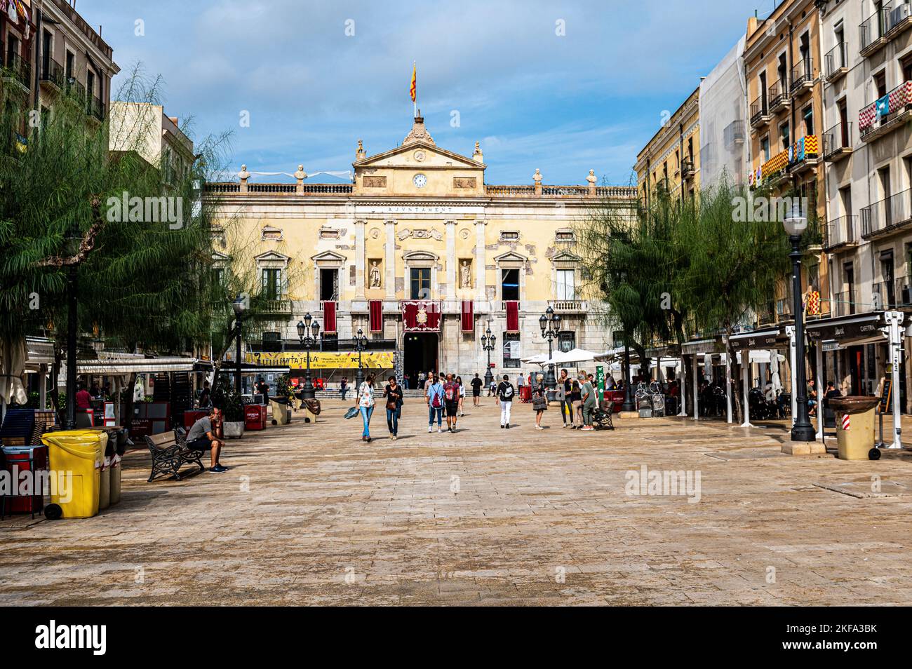 Placa de la Font Tarragona Spain Stock Photo Alamy