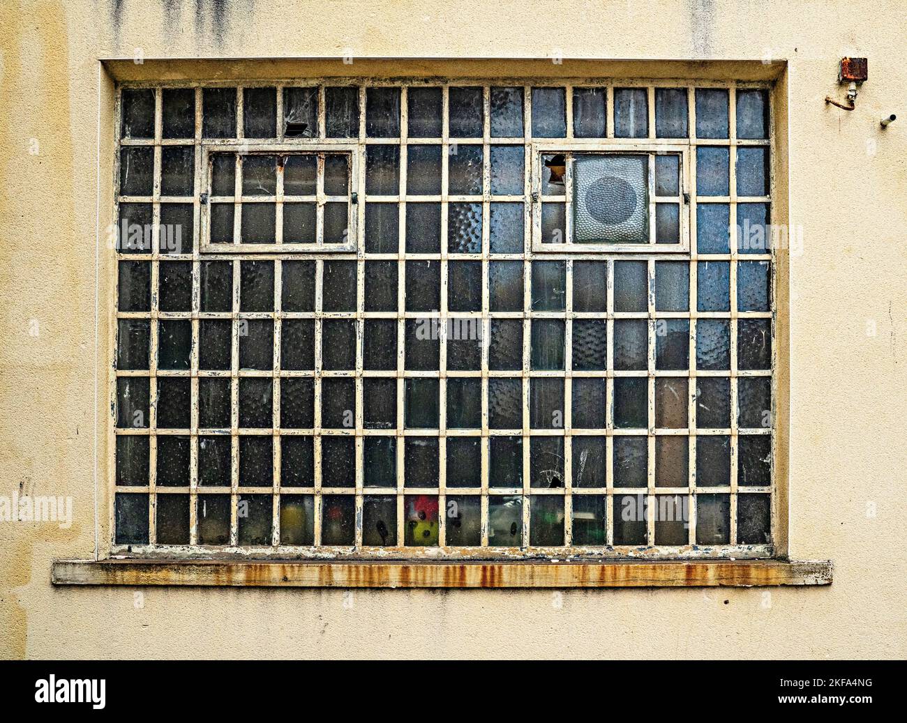 Multipane glass block window Stock Photo Alamy