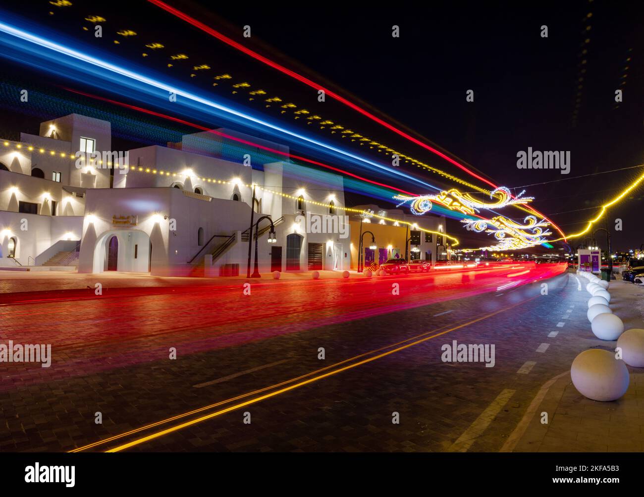 FIFA World Cup Qatar 2022 hosted by Lusail City Lights in Qatar 2022 Also decorated with the
