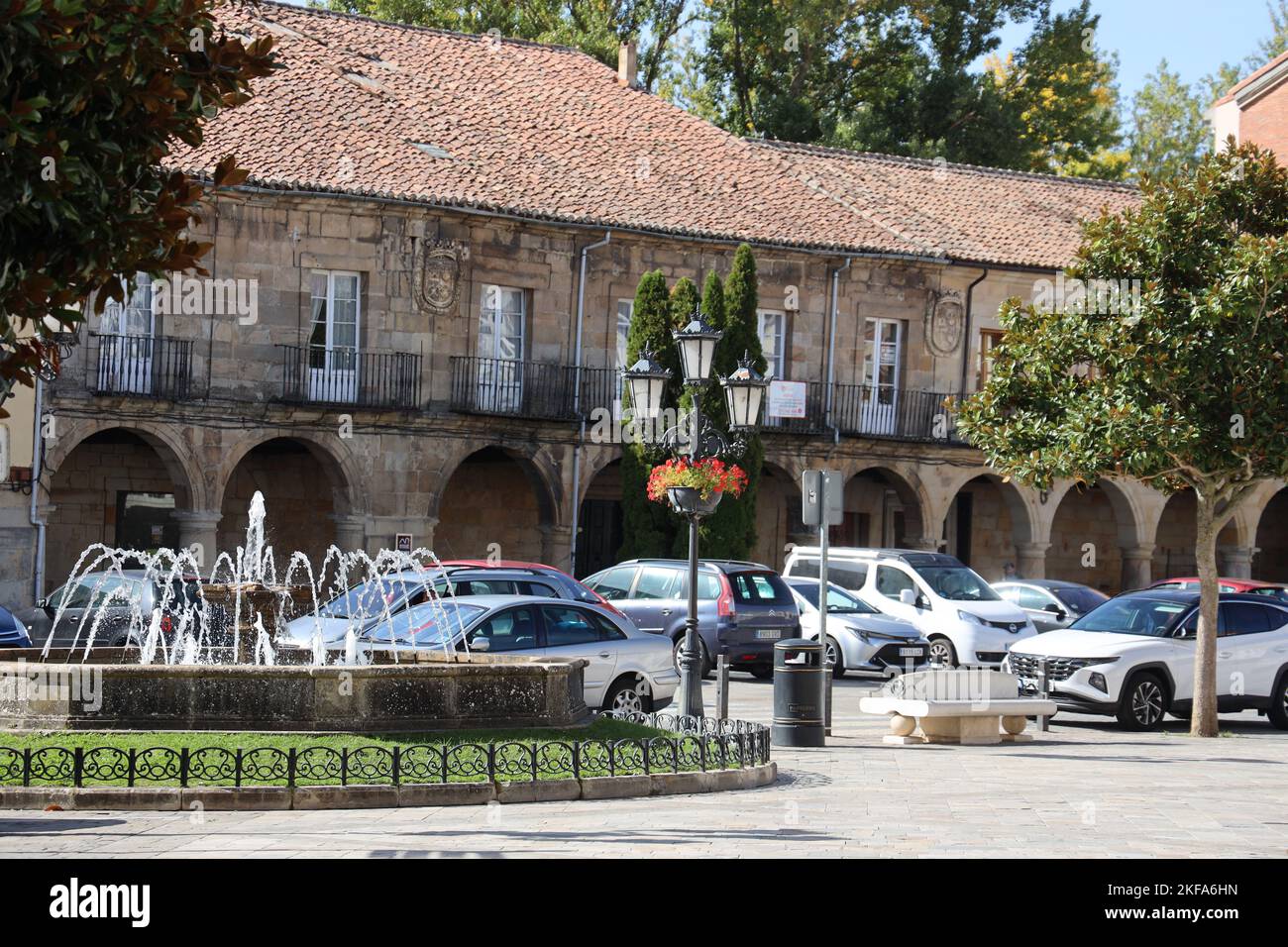 Aguilar de Campoo, Palencia. Wealthy historic crested building