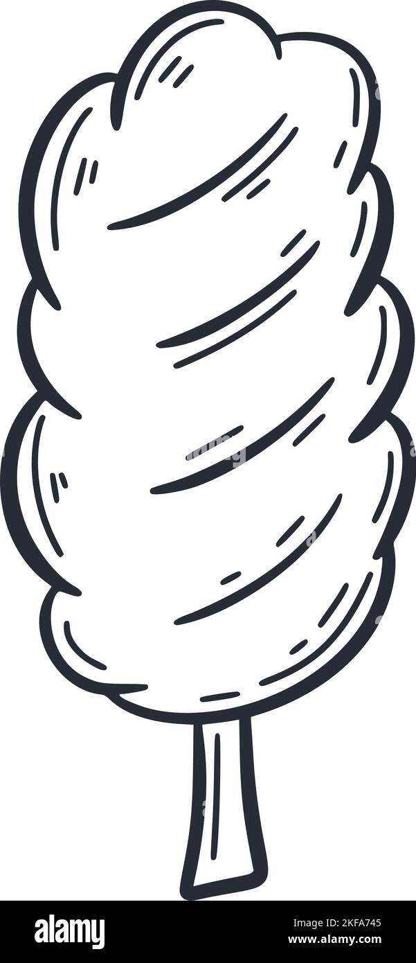 Cotton candy doodle illustration Stock Vector Image & Art Alamy
