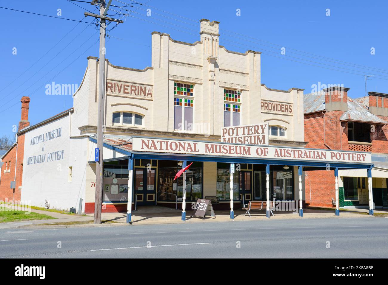 The Rural Inland Town with the Submarine - Holbrook, New South Wales NSW Australia Stock Photo