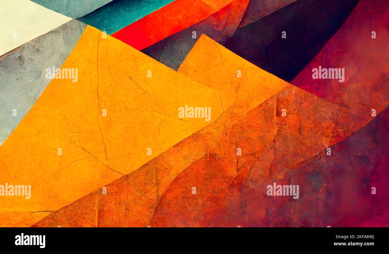 A minimal geometric background with dynamic shapes composition and ...