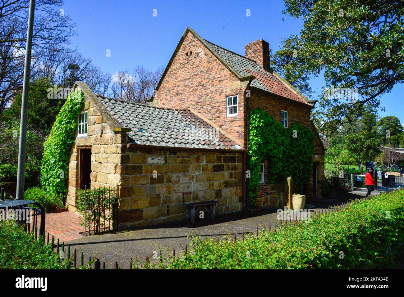 Captain James Cook's Cottage, Fitzroy Gardens, Melbourne, Victoria VIC, Australia Stock Photo