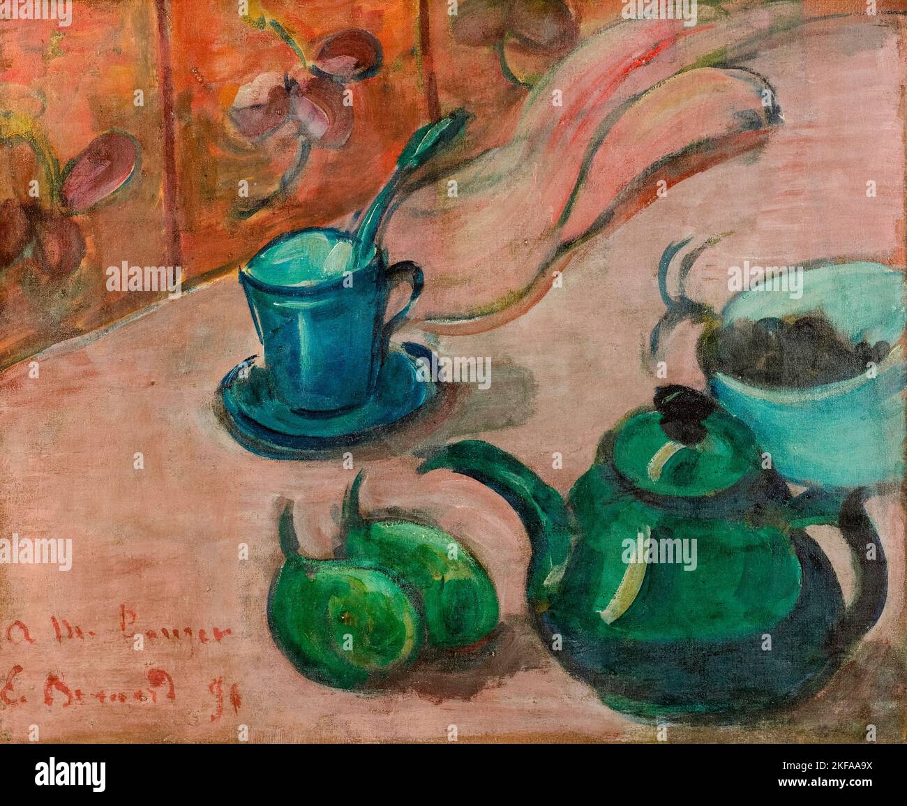 https://c8.alamy.com/comp/2KFAA9X/emile-bernard-still-life-with-teapot-cup-and-fruit-painting-in-oil-on-canvas-1890-2KFAA9X.jpg