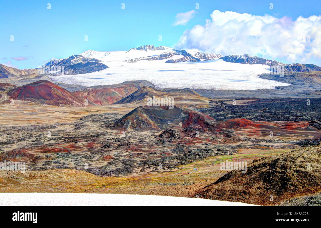 Mount Edziza Spectacular spectrum of colour, Mount Edziza and the Spectrum Range ...