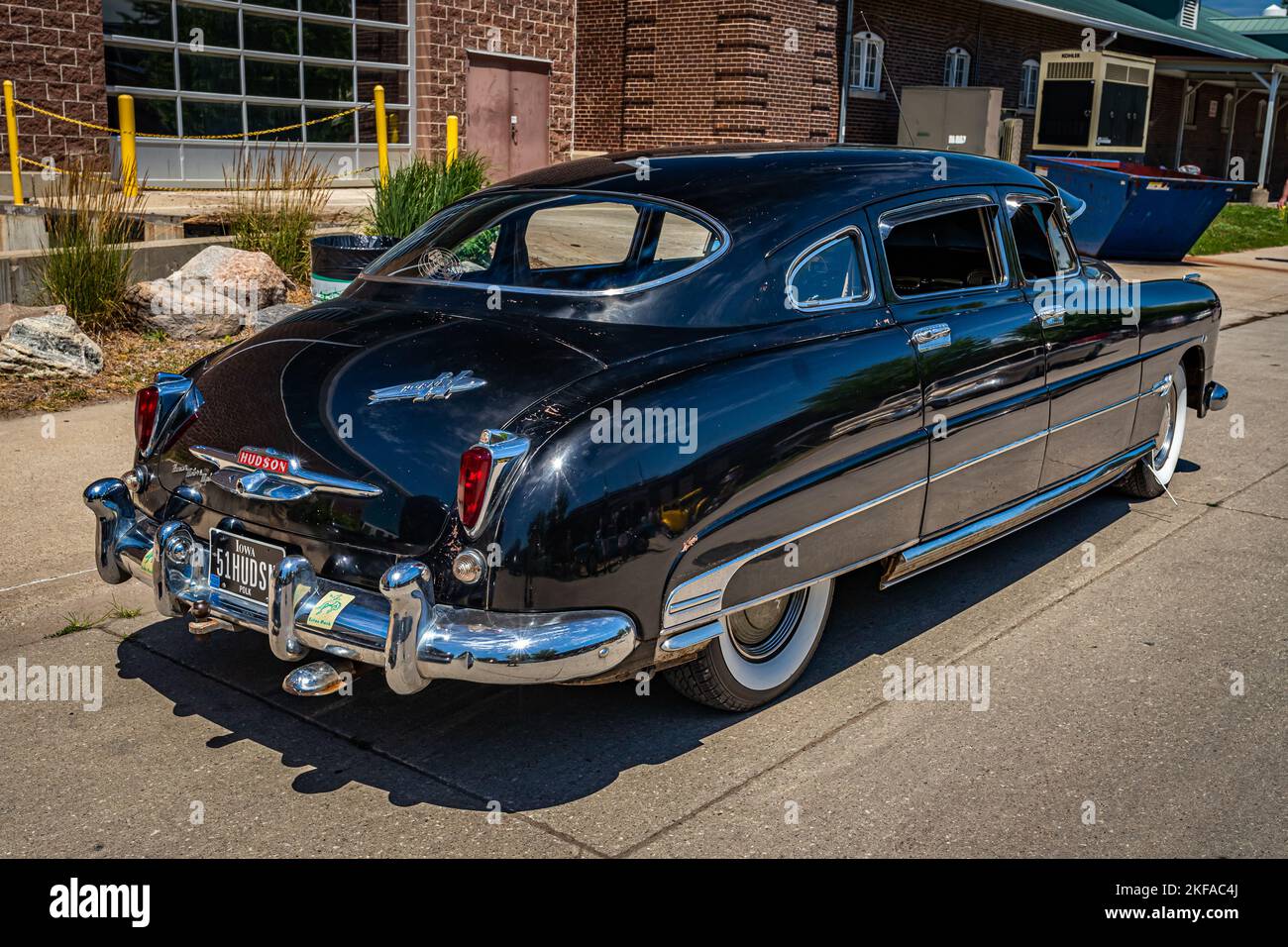 Des Moines, IA July 02, 2022 High perspective rear corner view of a