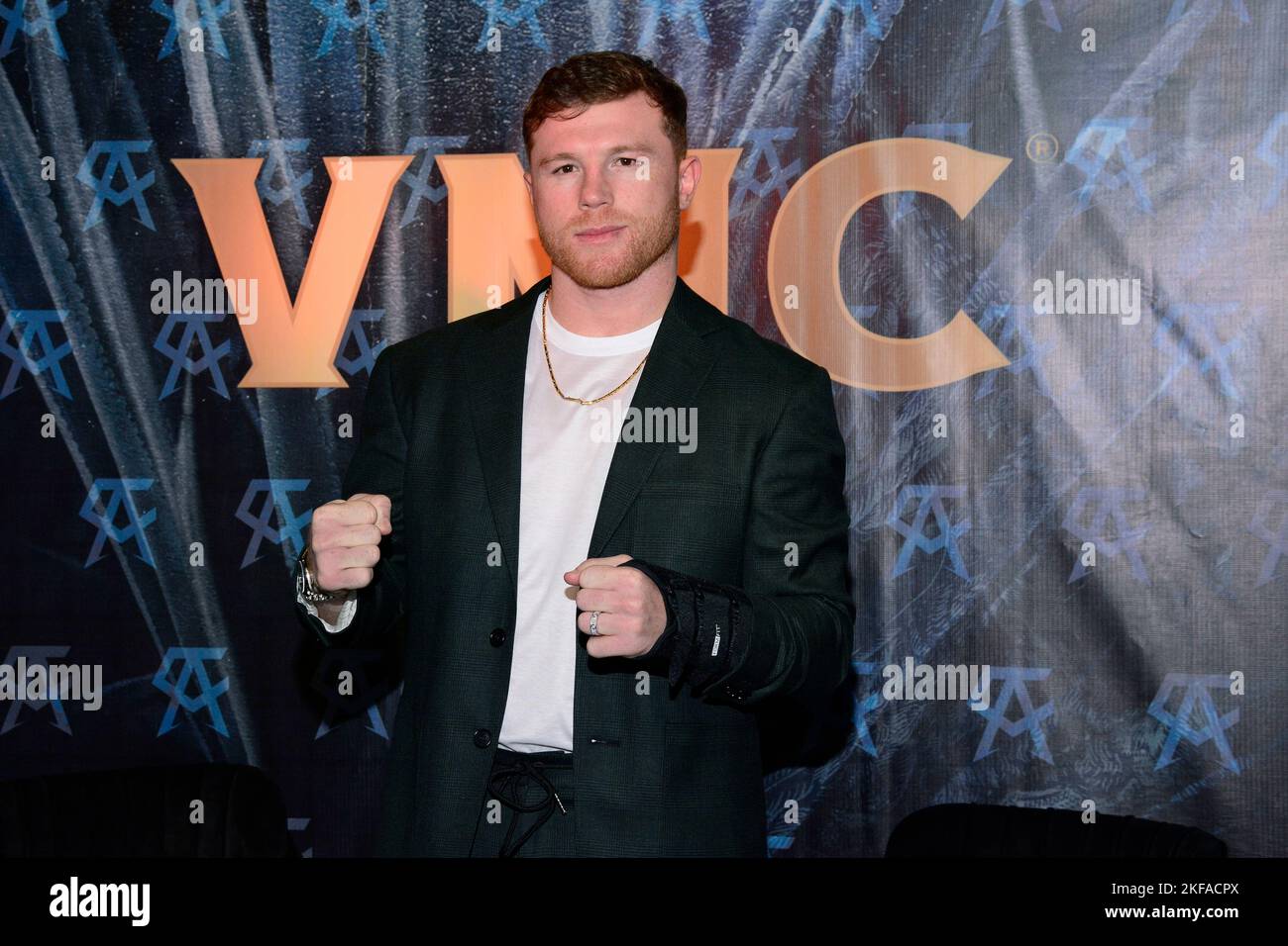 Boxer Saul Alvarez El Canelo Attends The Launch Of His New VMC Drink Boxer Saul Alvarez El Canelo Attends The Launch Of His New VMC Drink