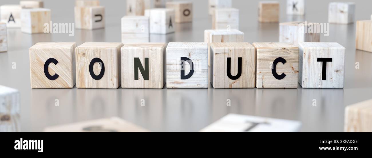 Conduct word hi-res stock photography and images - Alamy