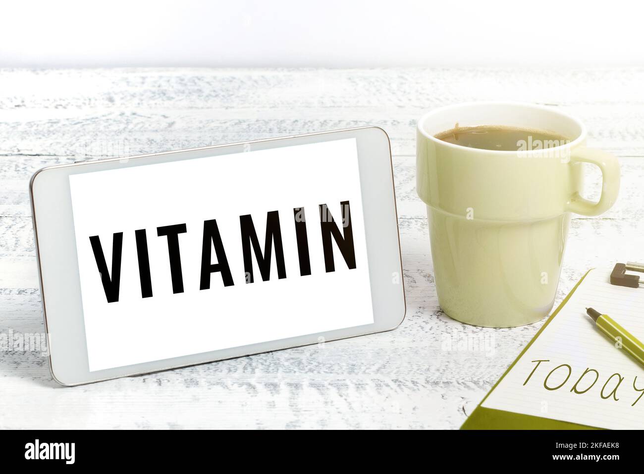 Conceptual display Vitamin. Word for organic molecule that is essential ...