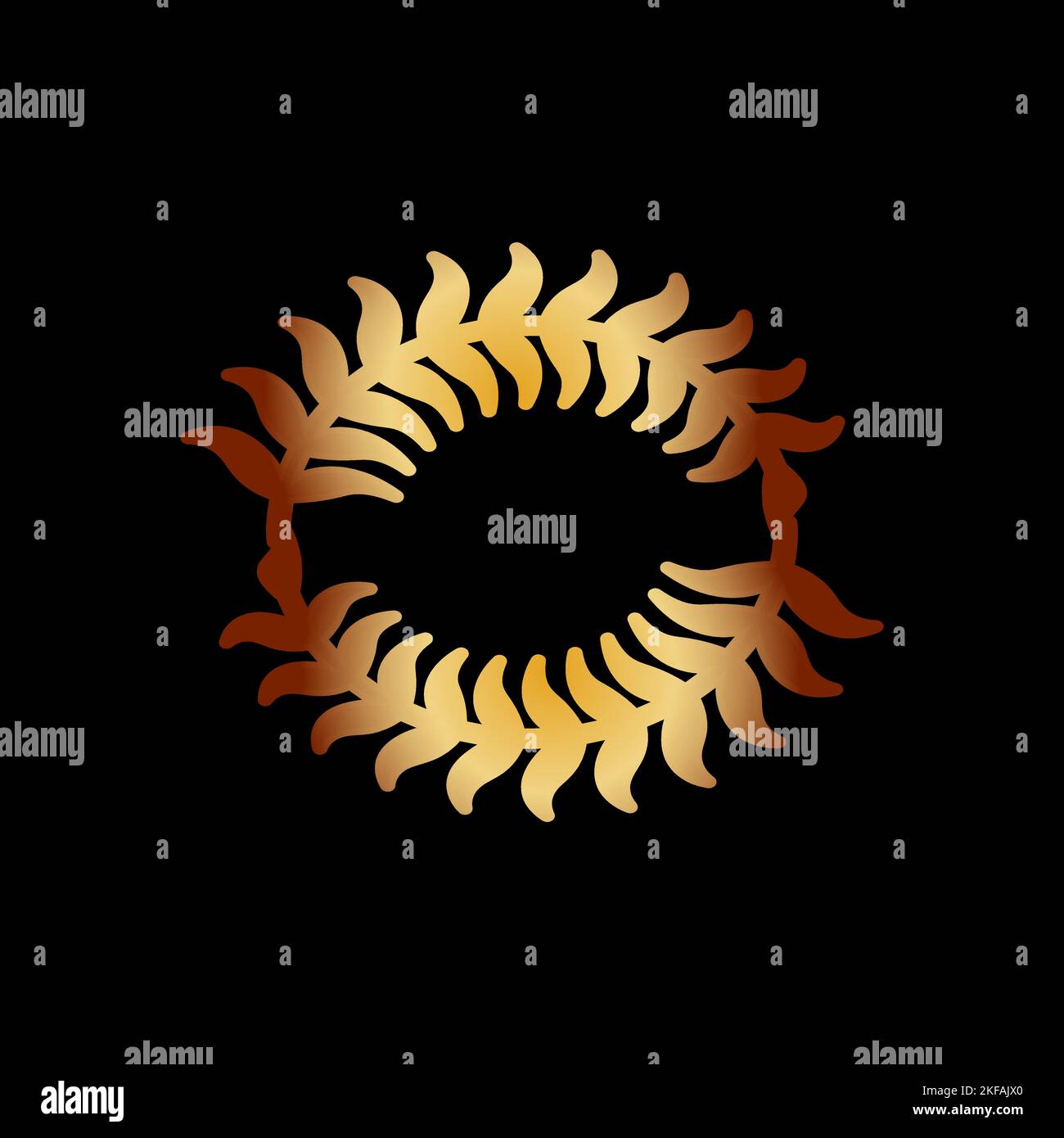 Gold award laurel wreath on dark background Stock Vector Image & Art ...