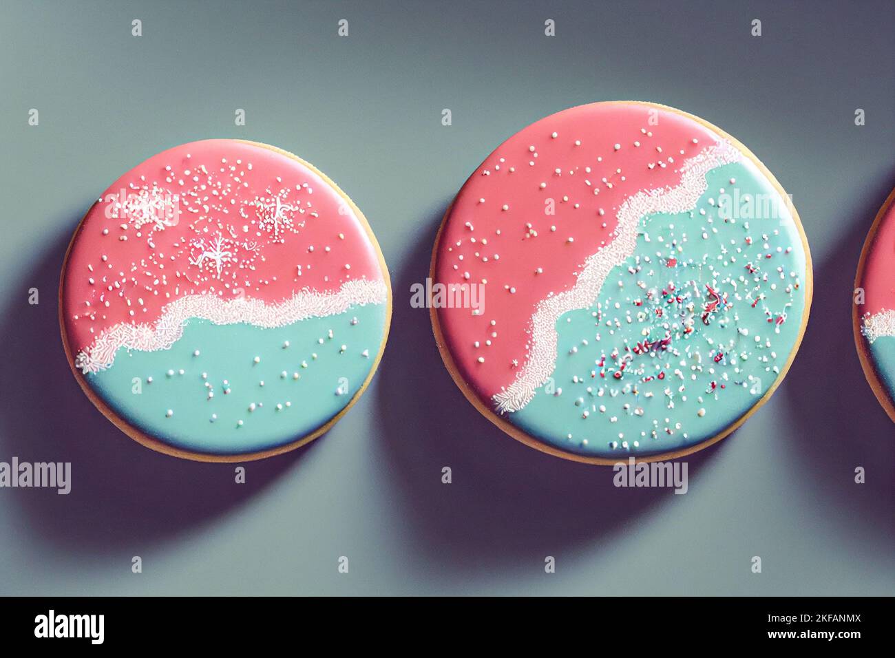 A closeup shot of the Christmas cookies Stock Photo Alamy