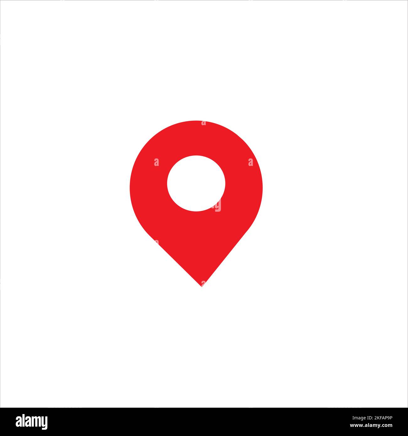 Location icon Pin location icon, Map pointer symbol illustration on ...