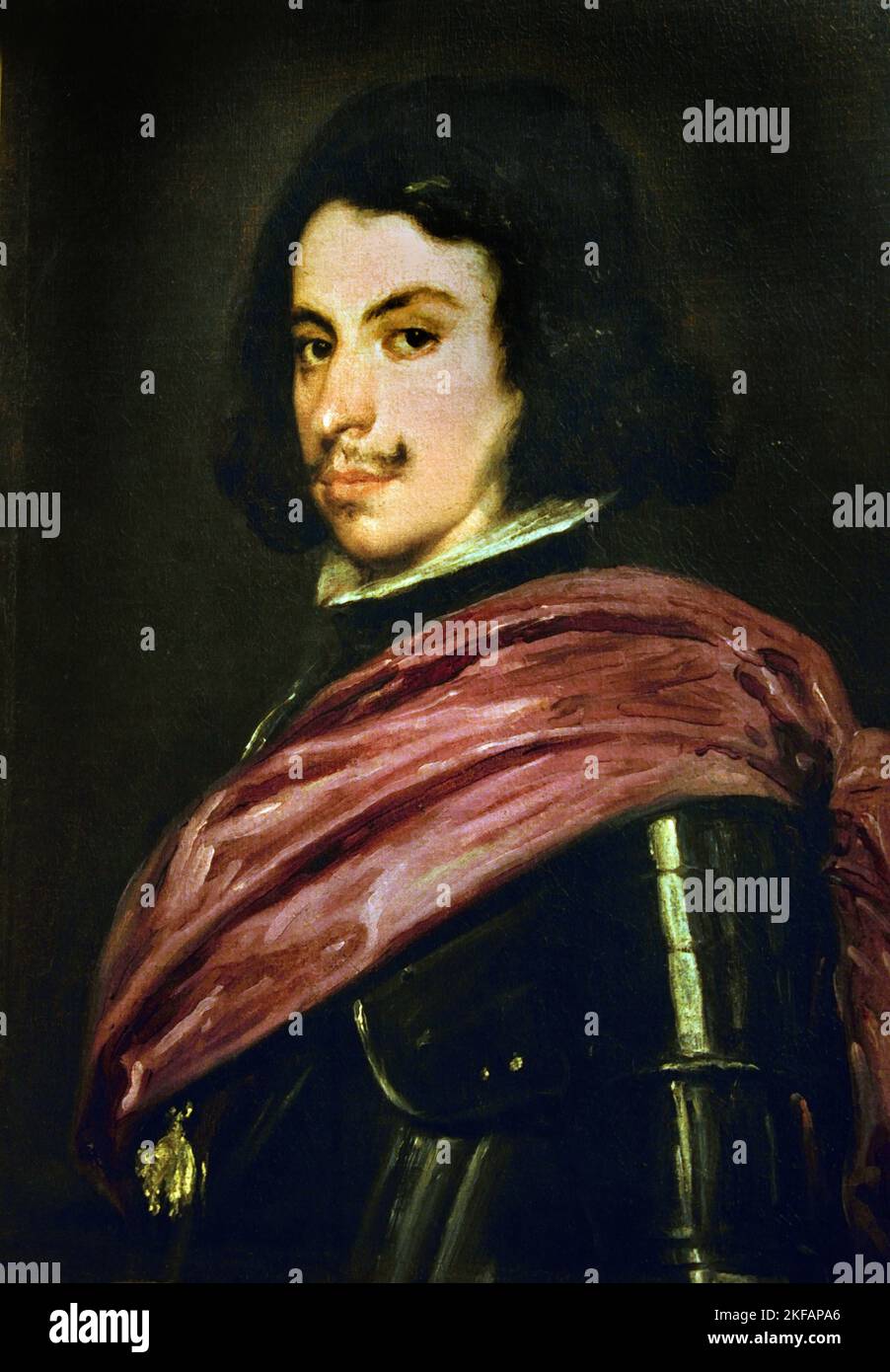 Portrait of Francesco I d' Este, Italian, Italy,  is a 1638-1639 oil on canvas,  Diego Velázquez, (1599–1660),17th century ,Spain, Spanish, Stock Photo