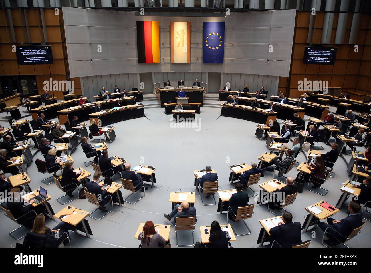 Berlin, Germany. 17th Nov, 2022. Franziska Giffey (SPD), Governing ...