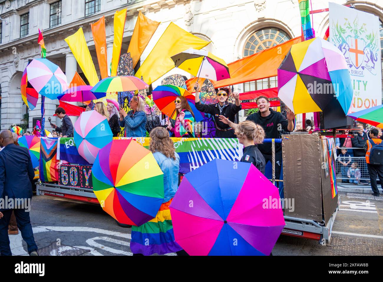 City of London Pride Network float at the Lord Mayor's Show parade in