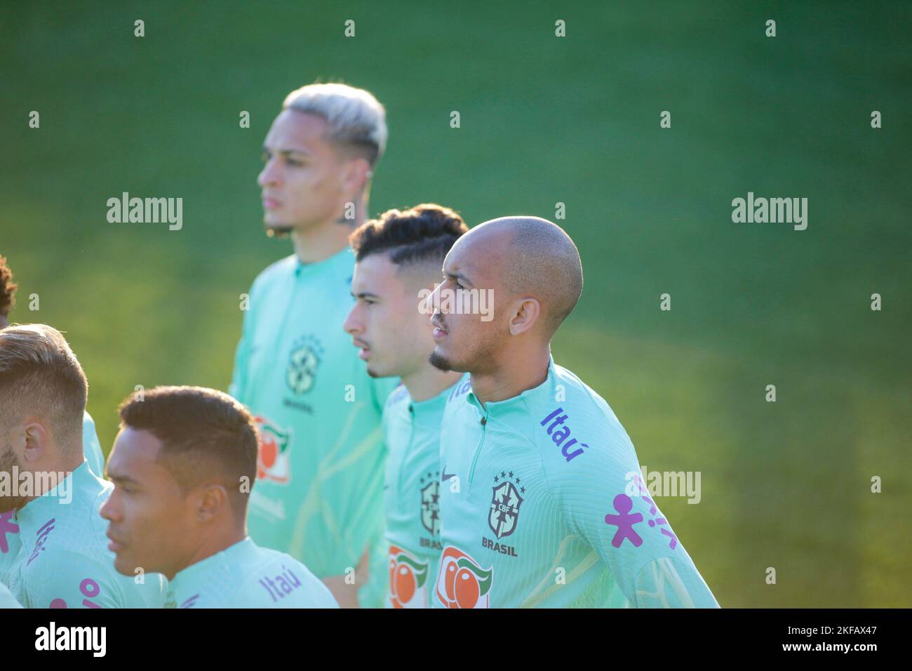Turin, Italy. 16th Nov, 2022. Fabinho during Brazil National football team traning, before the finale stage of the World Cup 2022 in Qatar, at Juventus Training Center, 16 November 2022, Turin, Italy. Photo Nderim Kaceli Credit: Independent Photo Agency/Alamy Live News Stock Photo