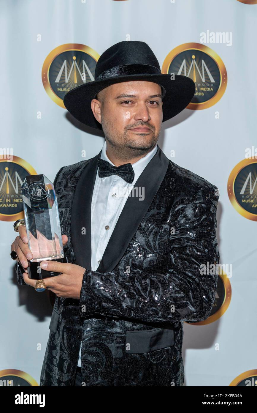 Zain Effendi attends 2022 HMMA - Music in Media Awards at Avalon Hollywood, Los Angeles, CA, November 16th 2022 Stock Photo