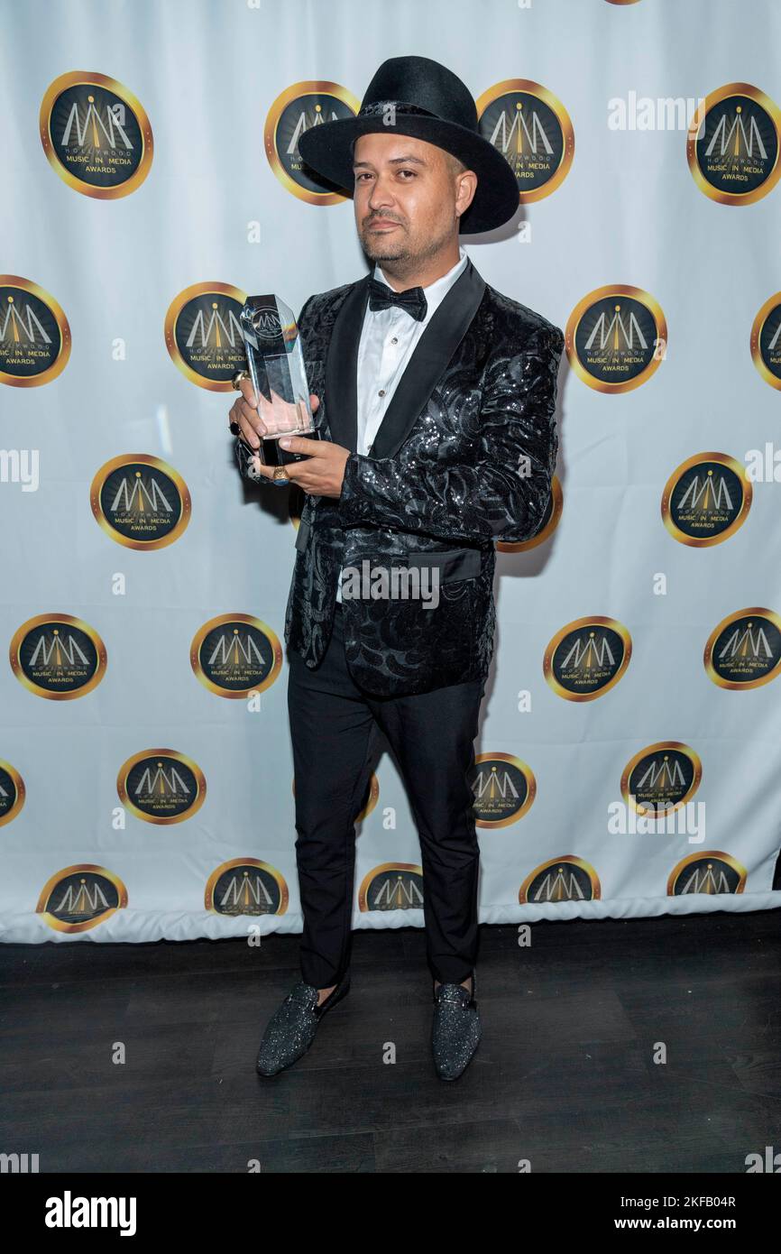 Zain Effendi attends 2022 HMMA - Music in Media Awards at Avalon Hollywood, Los Angeles, CA, November 16th 2022 Stock Photo