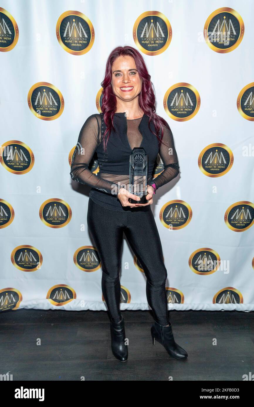 Nathalie Bonin attends 2022 HMMA - Music in Media Awards at Avalon Hollywood, Los Angeles, CA, November 16th 2022 Stock Photo