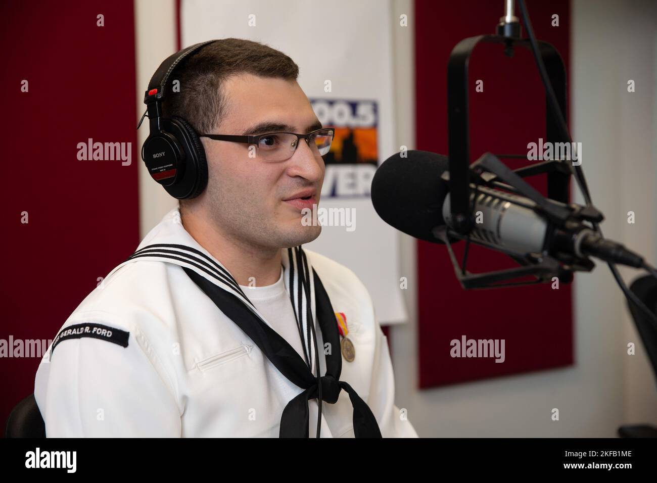 Andy Rent interviews Retail Service Specialist Seaman Kasey Wetters