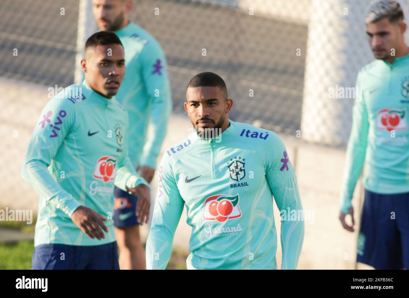 Turin, Italy. 16th Nov, 2022. Bremer of Brazil during Brazil National football team traning, before the finale stage of the World Cup 2022 in Qatar, at Juventus Training Center, 16 November 2022, Turin, Italy. Photo Nderim Kaceli Credit: Independent Photo Agency/Alamy Live News Stock Photo