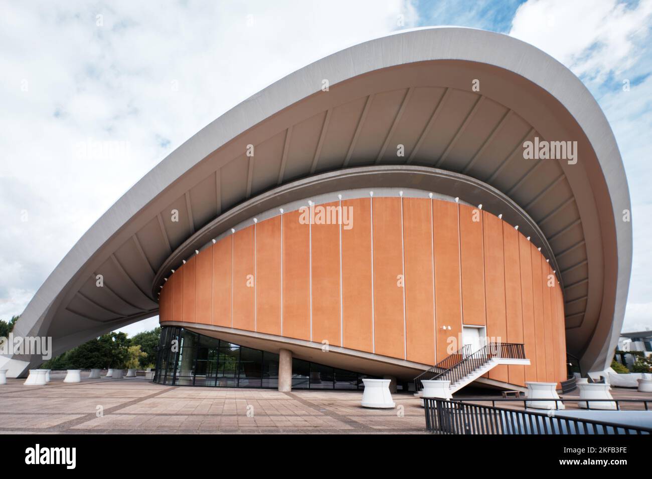 Berlin, Germany - Sept 2022:  The Haus der Kulturen der Welt (House of the World's Cultures). It is a centre of international contemporary arts. Stock Photo