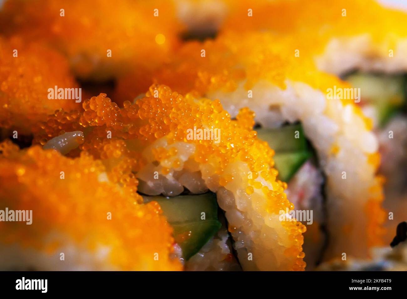 Close up view sushi rolls hi-res stock photography and images - Alamy