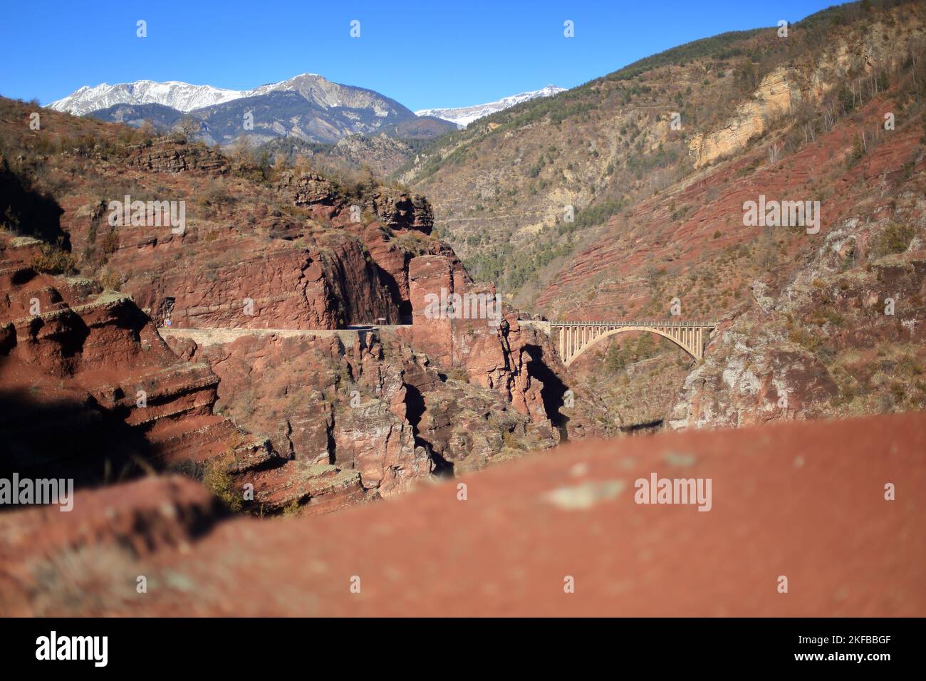Gorges de Daluis, Pont de la mariee, Alpes Maritimes, 06, Parc national ...