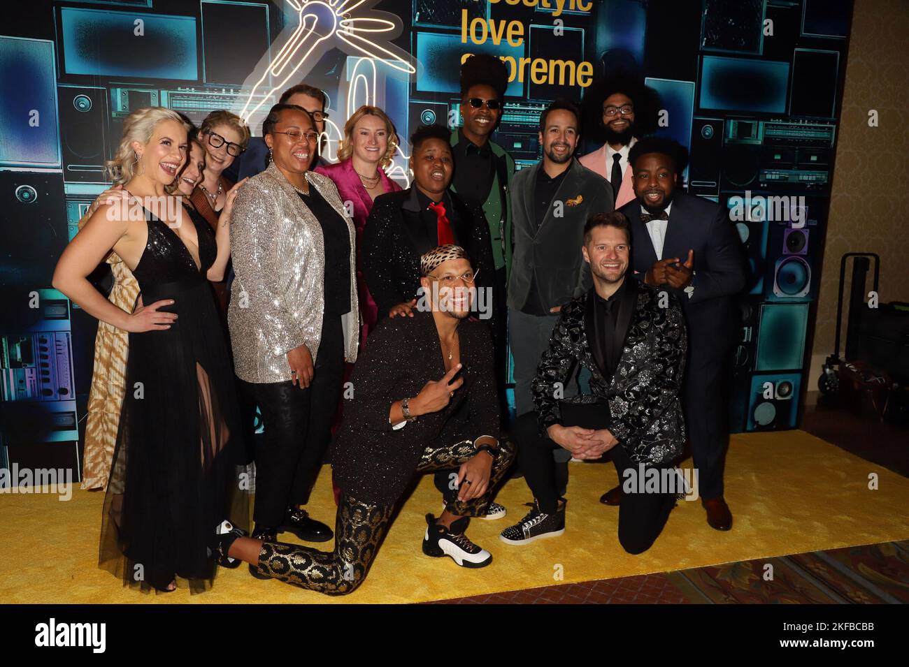 Las Vegas, Nv November 16, 2022, Lin-Manuel Miranda with cast of ...