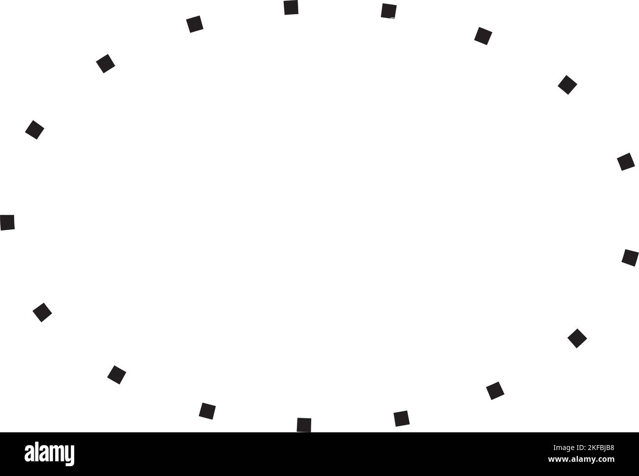 Ellipse symbol dotted shape vector icon for creative graphic design ui