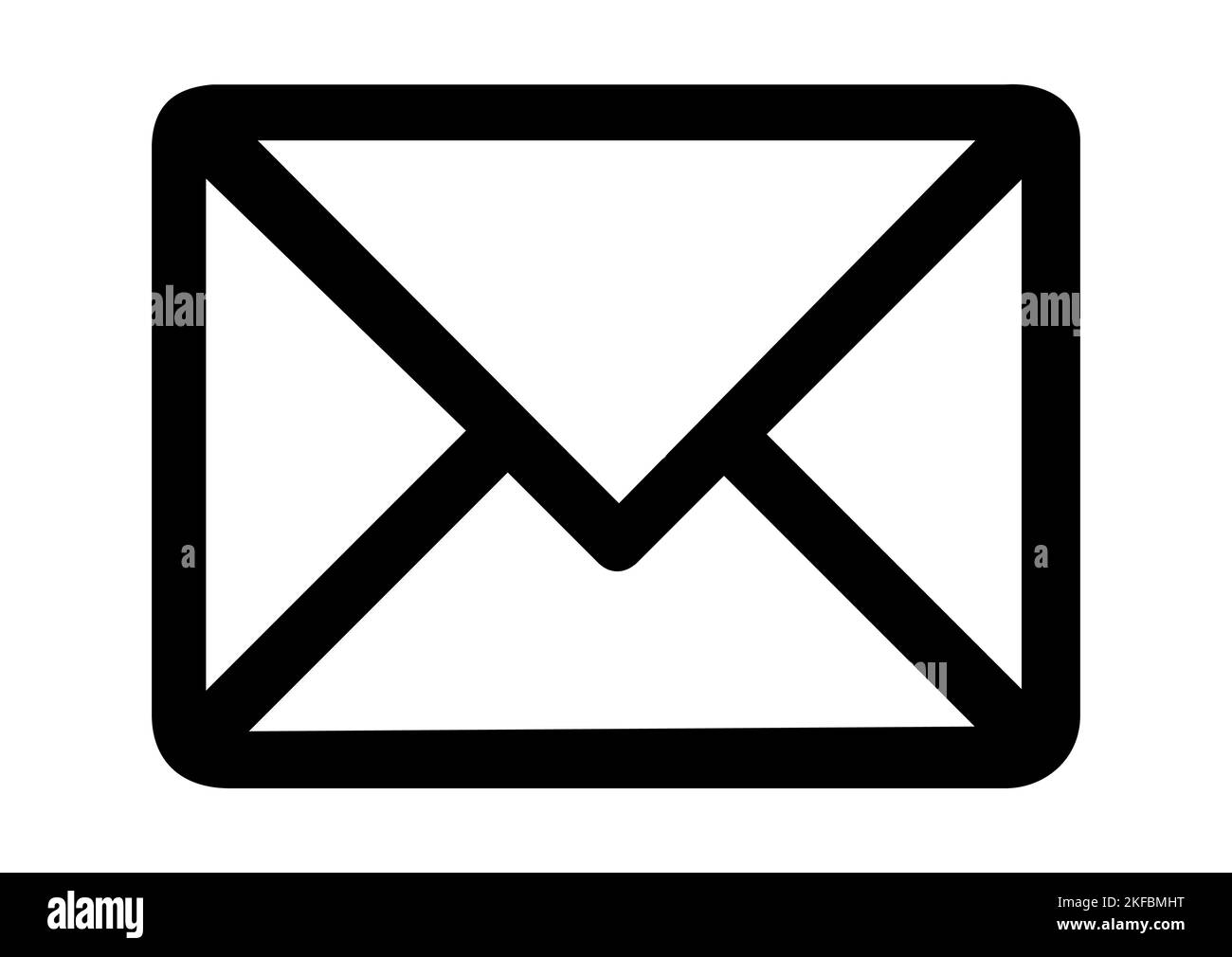 MAIL LETTER ENVELOPE ICON, ISOLATED PICTOGRAM Stock Vector