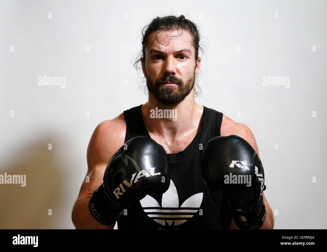Rylan Charlton during a media day at Camden Boxing Club, London. Picture date: Thursday November 17, 2022. Stock Photo