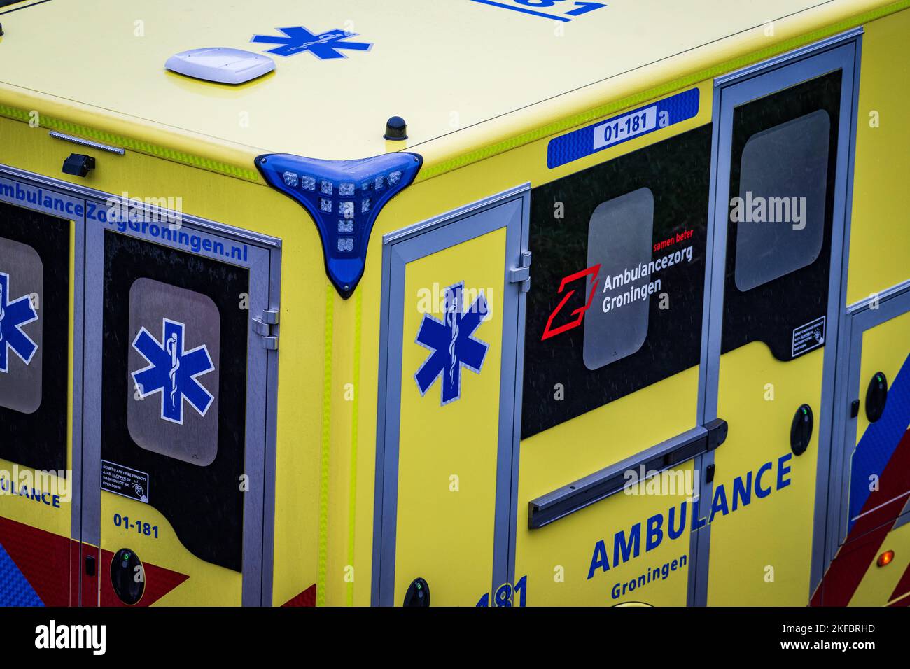 An ambulance is on scene in case of an accident. ANP / Hollandse Hoogte