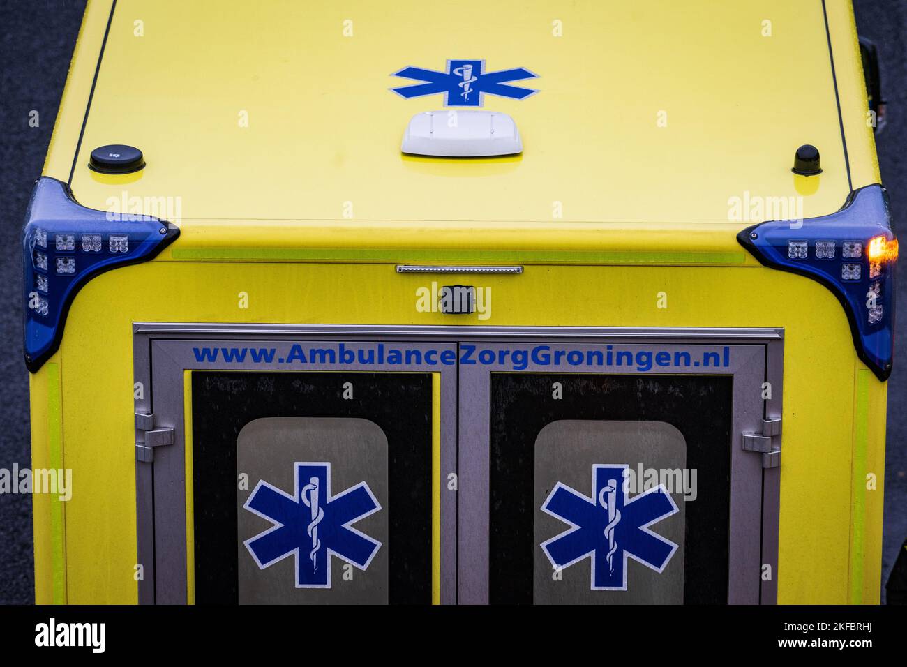 An ambulance is on scene in case of an accident. ANP / Hollandse Hoogte