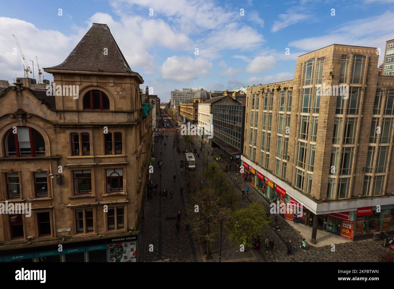 Glasgow City Centre Stock Photo Alamy
