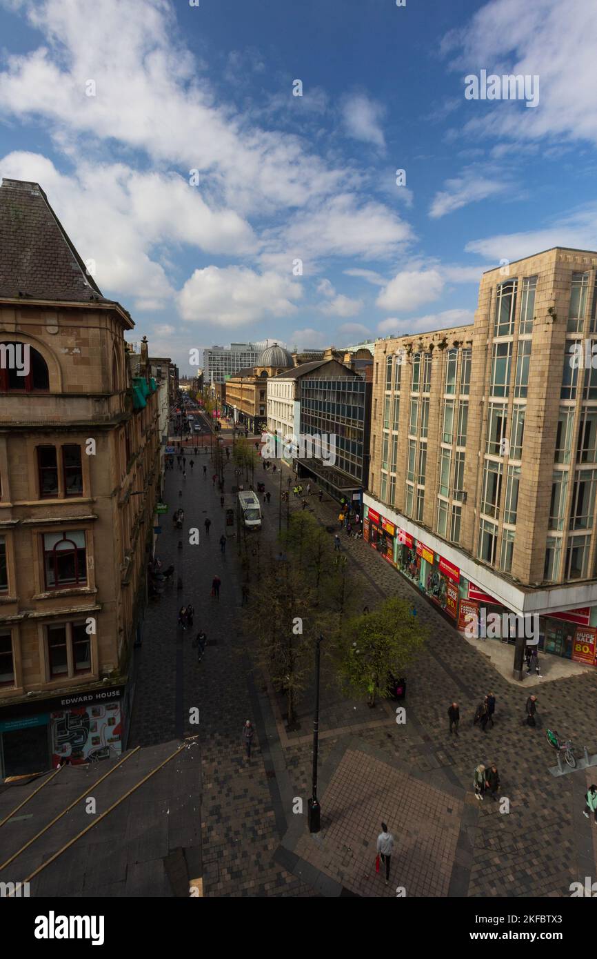 Glasgow City Centre Stock Photo Alamy